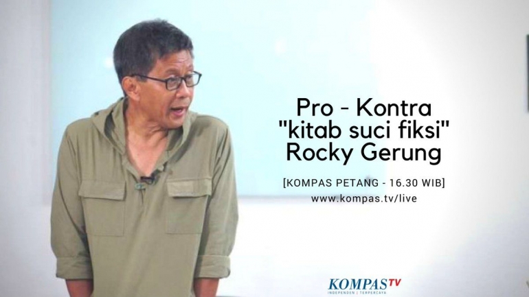 Rocky Gerung (Sumber KompasTv)