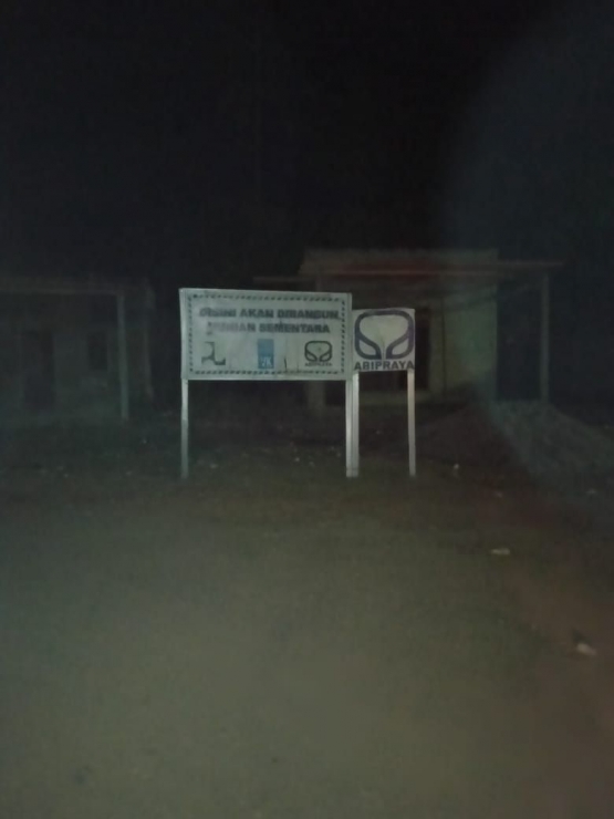 Huntara di Kelurahan Tipo, Kecamatan Ulujadi Palu. Foto: Istimewa