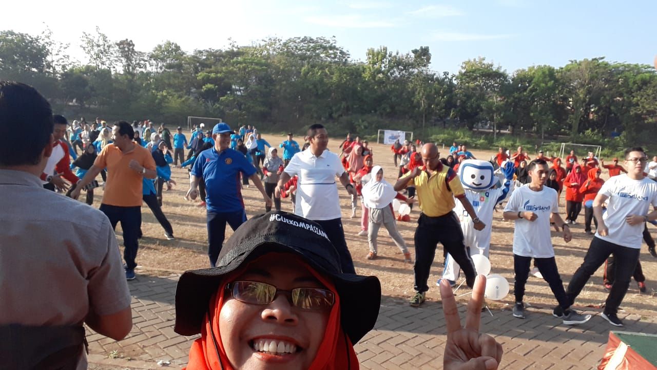 Ada #GueKompasianer loh di sini. Hahaha... | Dok. Wahyu Sapta.