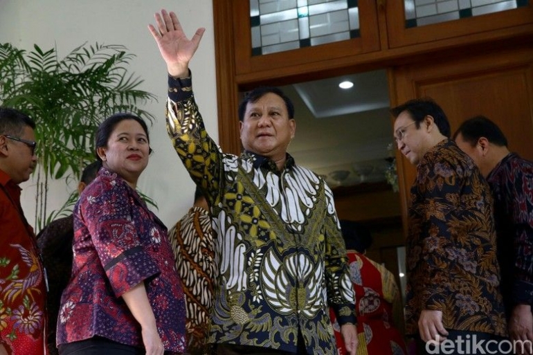 Prabowo Subianto di rumah Megawati Soekarnoputri | detik.com