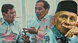 Ptabowo,Jokowi dan Amien Rais.sumber : suratkabar.id