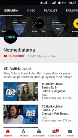 Acara baru NET TV yang bekerja sama dengan salah satu provider ternama di Indonesia. (Dokpri/SS/Youtube/Netmediatama)