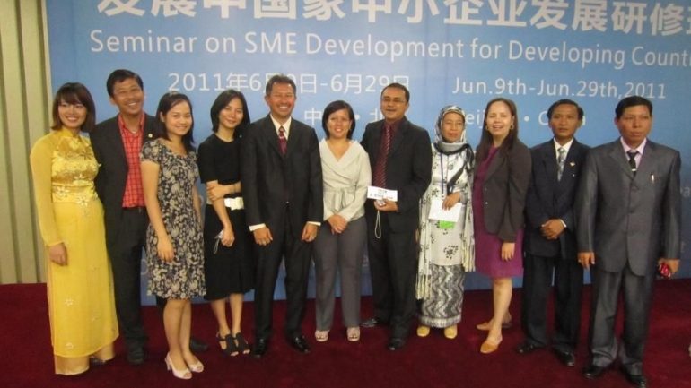 Saat perpisahan Seminar SME di Beijing pun tiba (dokpri)