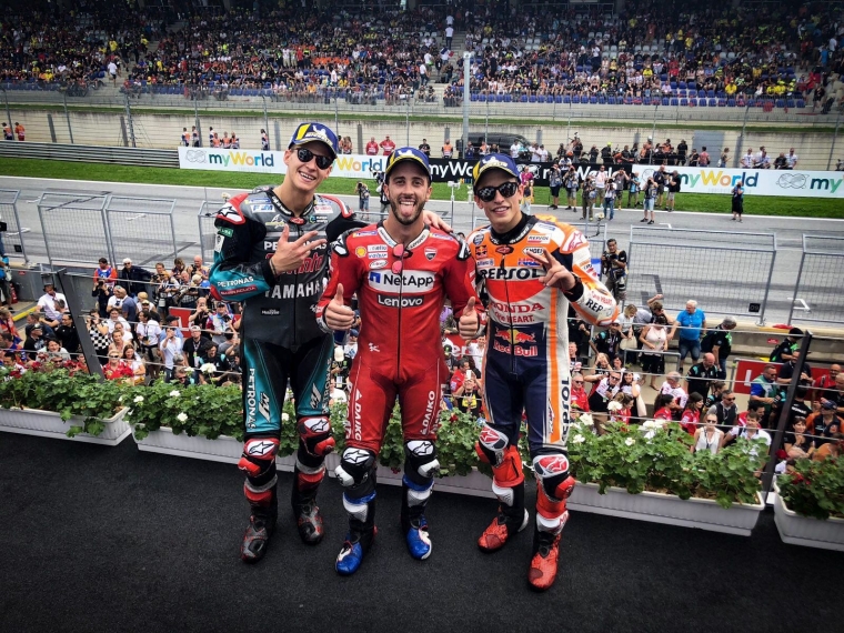 yang bahagia di podium| Dokumentasi motogp.com