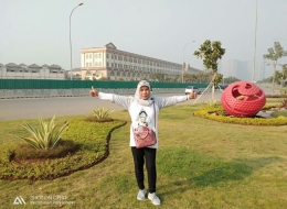 Di Pantai Maju, salah satu pantai hasil reklamasi yg saya kunjungi (foto: dok pribadi)