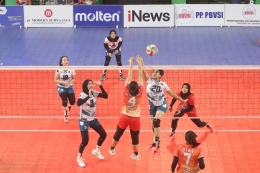 Final Pra Kualifikasi PON XX antara tim putri DKI Jakarta versus Jawa Tengah| Dokumentasi PBVSI