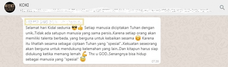 dokumentasi pribadi (screenshot grup WhatsApp)
