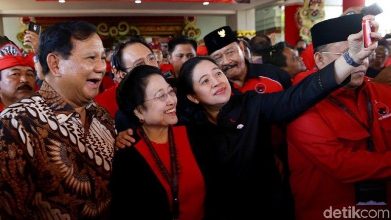 Prabowo, Megawai dan Puan Maharani, sumber: detik.com