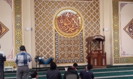 Kaligrafi di bagian dalam Masjid An-Nur (dok pribadi)
