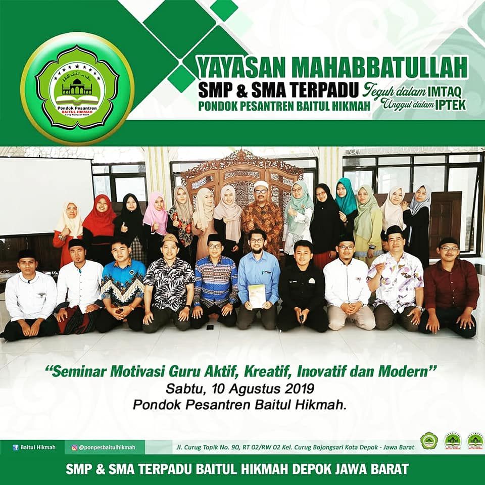 Belajar Dan Berbagi Ilmu Di Pondok Pesantren Baitul Hikmah Depok ...