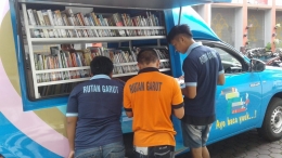 Rutan Garut berkerjasama dengan Perpustakaan Daerah untuk fasilitas mobil keliling bagi tahanan atau warga binaan | dokpri