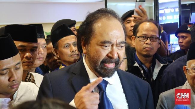 Ketua Umum Partai NasDem Surya Paloh | cnnindonesia.com/ Abi Sarwanto