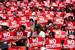 Unjuk rasa menentang ekstradisi di Hong Kong (doc.Foreign Policy/ed.Wahyuni) 