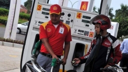 Salah satu SPBU Shell di Surabaya. (dok industri kontan dot co id)
