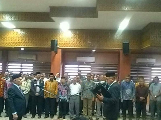Sambutan Gubernur Aceh pada Pelantikan Sekda Aceh. Dokpri.