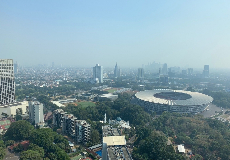 Panorama Jakarta pada tanggal 30 Juli 2019