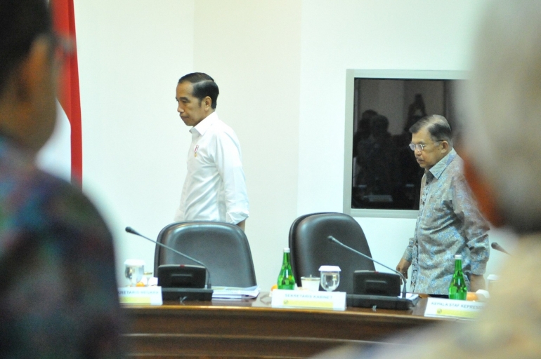 Presiden Joko Widodo dan Wakil Presiden Jusuf Kalla (setkab.go.id/Jay/PR)