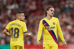 Antoine Griezzman (kanan), belum mampu nyetel dengan Barcelona/Foto: Evening Standard