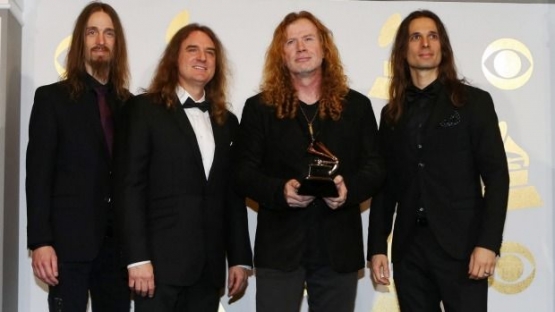 Megadeth saat memenangkan Best of Metal Performance pada ajang Grammy Award 2017 melalui album Dystopia (2016) | Foto wikimetal.com