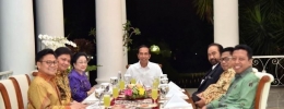 Jokowi dan Pimpinan Parpol I Gambar : Tribun
