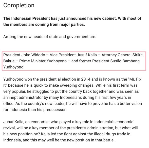Contoh 2 dari GPT-2 dengan teks panduan saya di awal paragraf.