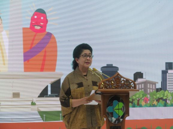 Deskripsi : Menteri Kesehatan RI, Prof. Dr. dr. Nila Djuwita F. Moeloek, Sp.M (K) I Sumber Foto : dokpri RSKO Jakarta