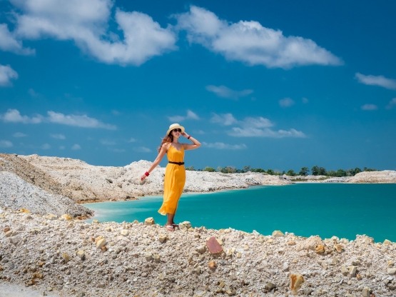 Pemandangan Danau Kaolin. Sumber: Dok. Pribadi