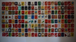 Wall of Fame produk rokok Bentoel dari waktu ke waktu (dok. pribadi)