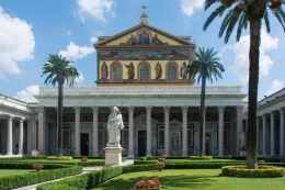 Basilika San Paolo tampak depan (dok. pribadi)