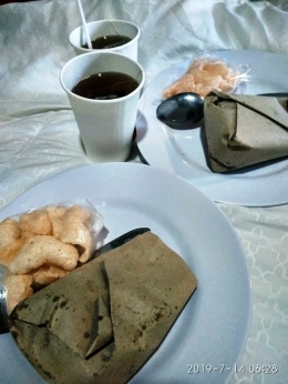 Menu sarapan di Hotel Guci Gung