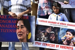 Aung San Suu Kyi konon berada di balik genosida Muslim Rohingya (doc.South China Morning Post/ed.Wahyuni)