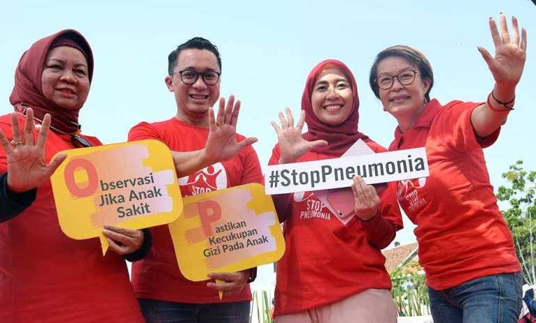 Stop Pneumonia pada anak. (Foto Ganendra)