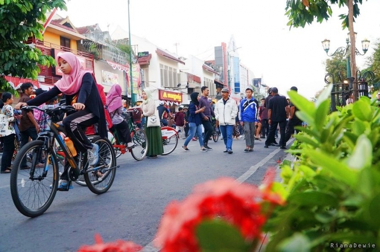 Malioboro Menjelang Malam semakin dipadati pengunjung (Dok.Pri)