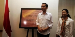 Jokowi dan Rini di Kantor Transisi 2014 (Kompas.com)