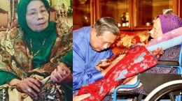 Susilo Bambang Yudhoyono (SBY) dan Sang Ibunda, Siti Habibah | Gambar: tribunnews.com