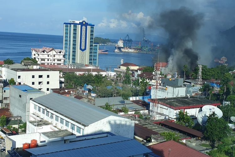 Kondisi Papua saat kerusuhan | Dokumen Kompas.com