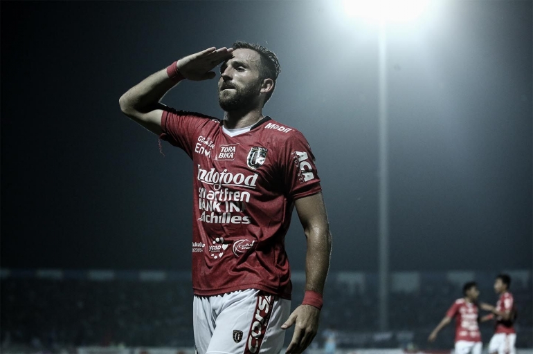 Belum dipanggilnya Spaso untuk memperkuat timnas Indonesia juga memberikan cukup keuntungan untuk Bali United di beberapa laga terakhir. (Baliutd.com)