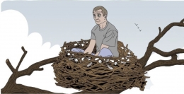 Ilustrasi 'Empty Nest Syndrome' (Foto : Dave Anderson for Metro.co.uk))
