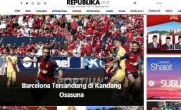 Halaman depan website Republika.co.id