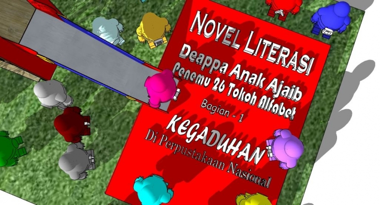 'Novel Literasi Anak ini didukung oleh Tim BooNAZ, Sebuah Tim yang Terdiri dari 26 tokoh alfabet' :(Photo: oleh Yosep. S)