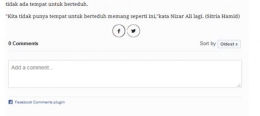 Kolom komentar pada berita Mediaindonesia.com