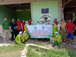 Saat SD Muhammadiyah Muntok berkunjung ke kelompok Tani Makmur Desa Sekar Biru Parittiga, Jum'at (30/8/2019), dok SD Muhammadiyah Muntok 