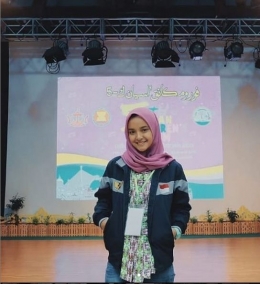Nabila mewakili Indonesia (Dokumen Pribadi)