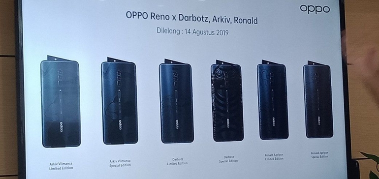 Seri OPPO limited edition untuk dilelang
