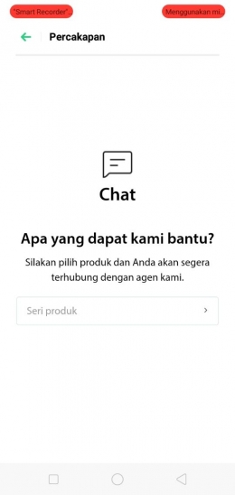 Fitur Chatting pada OPPO Service