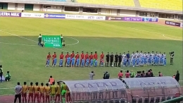 Suasana Menjelang Kick Off Garuda Nusantara vs Iran U-19, Sabtu (07/09/2019) sore. www.twitter.com/m.yuda89