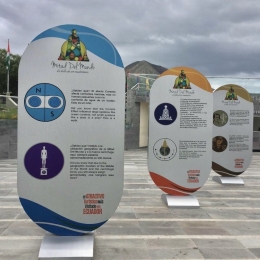 Informasi edukatif di Ciudad Mitad del Mundo, Quito. Dokpri