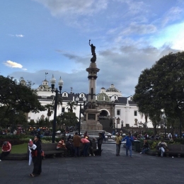 Alun-alun kota Quito. Dokpri