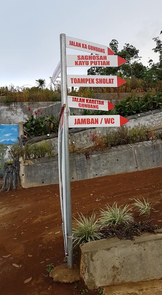 Rambu di Panorama Kayu Kolek (dokpri)