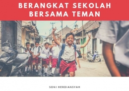 Foto: Keceriaan Siswa SD berangkat sekolah. Canva, Soni Herdiansyah.